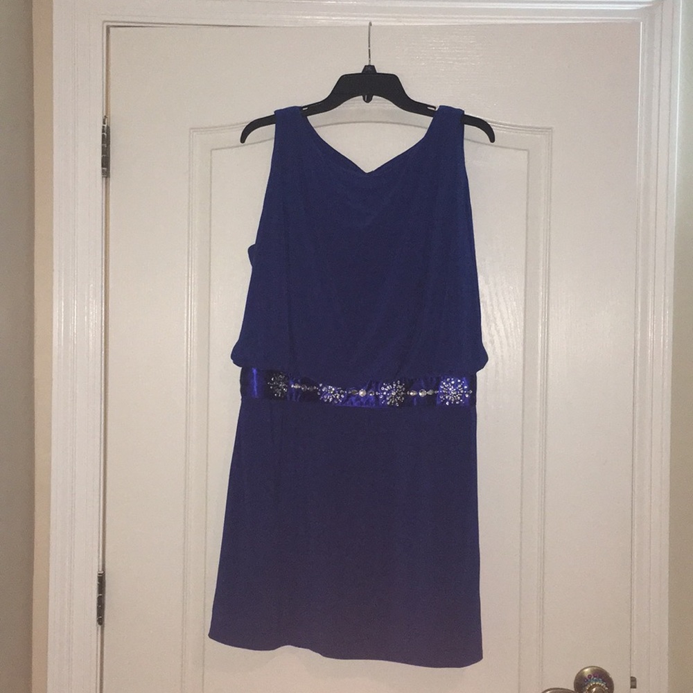 Royal blue prom dress